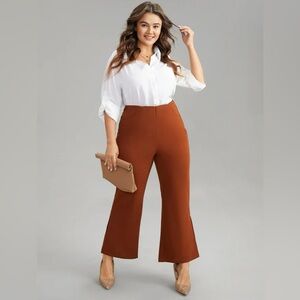 BloomChic Rust Flare Pants